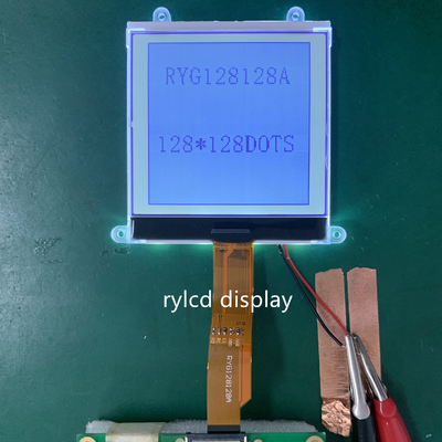 Módulo pequeno do LCD da RODA DENTEADA de FSTN 128x128 Dot Graphic com luminoso do diodo emissor de luz