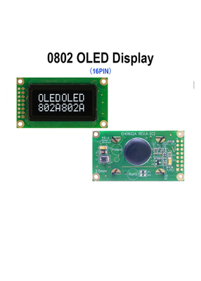 exposição SPI de série paralelo do módulo do LCD do caráter 8X2 com cor opcional