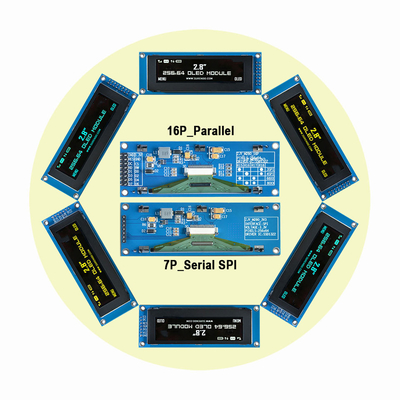 SSD1322 módulo gráfico da exposição do controlador 256x64 Oled com luz de Opetional