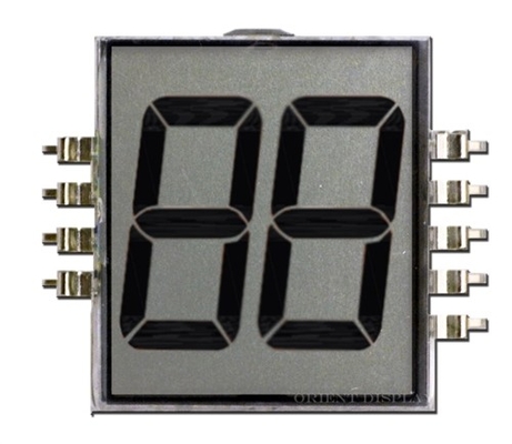 A RODA DENTEADA monocromática LCD da exposição do LCD de sete segmentos do tamanho feito sob encomenda indica TN LCD positivo