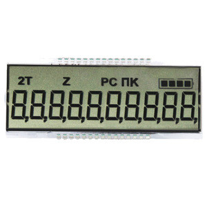 A RODA DENTEADA monocromática LCD da exposição do LCD de sete segmentos do tamanho feito sob encomenda indica TN LCD positivo