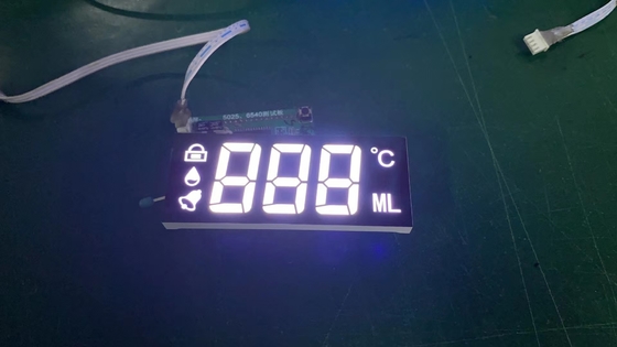 Cátodo comum branco ultra fino da exposição de diodo emissor de luz de 7 segmentos para o indicador do temporizador