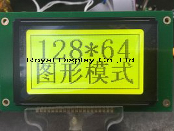 Modulo LCD gráfico STN 128*64 com luz traseira LED Monocromo 20 pin ST7565 3.5v Display Industrial