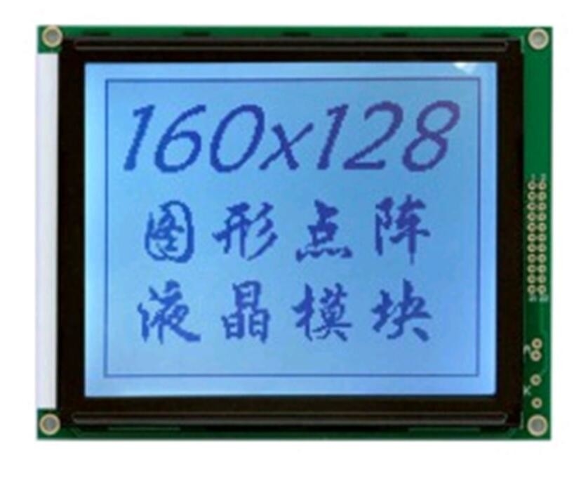 Modulo LCD gráfico 160*128 6H 12H com iluminação de fundo T6963C STN