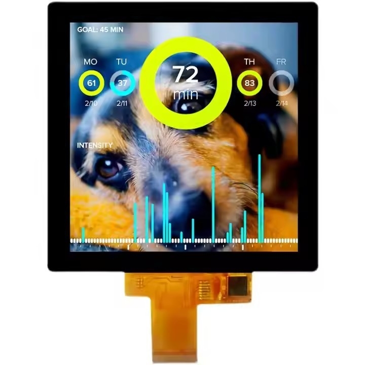 3Display LCD TFT quadrado com interface RGB CTP