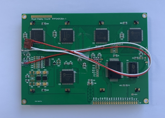 Módulo LCD monocromático gráfico azul STN de 5,1 polegadas 240 x 128 tela matricial