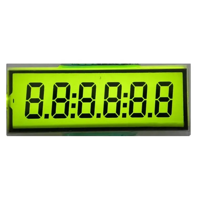 Visor LCD numérico monocromático digital personalizado tipo de 7 segmentos