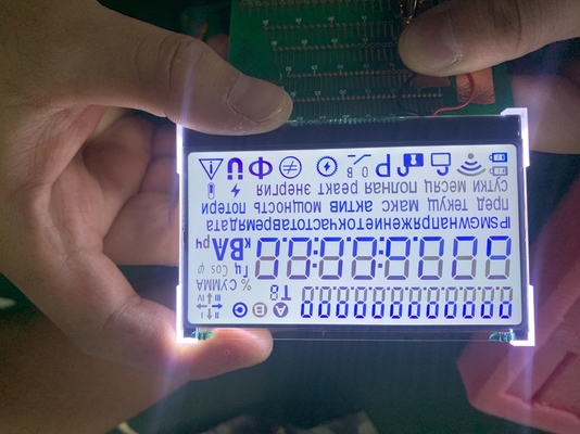 Visor LCD numérico monocromático digital personalizado tipo de 7 segmentos