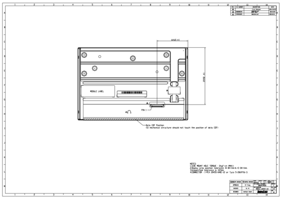 G101ice Innolux 10.1' TFT LCD Modulo 1280*800 RGB Negro Desmodo