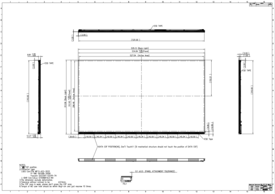 23.8 polegadas Innolux TFT LCD Module R238hca-L3b 1920 * 1080 Full HD 16,7m Display