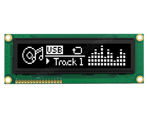 Módulo LCD OLED 3.84'' 100*16 Gráfico Super Ampla Temperatura 5.0v Winstar Substituir