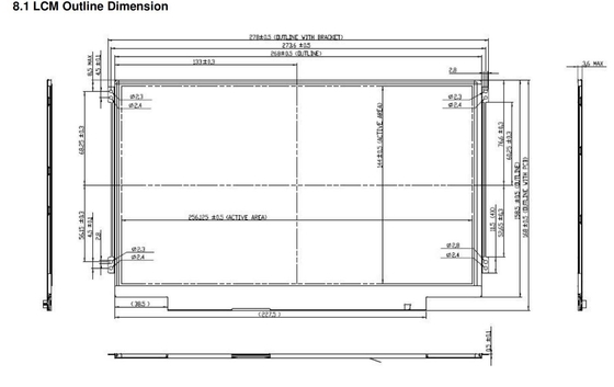 11.6'' TFT LCD Module 1366*768 RGB LVDS interface AUO B116XW03 V0 para portátil