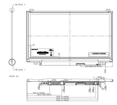 11.6'' TFT LCD Module 1366*768 RGB N116BGE-L41 CMO CHIMEI Monitor de exibição