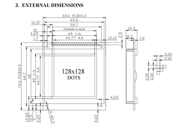 Módulo LCD DFSTN para Dispensador de Combustível Display Industrial Super Wide Temperatura Transmissível Negativo Personalizavel