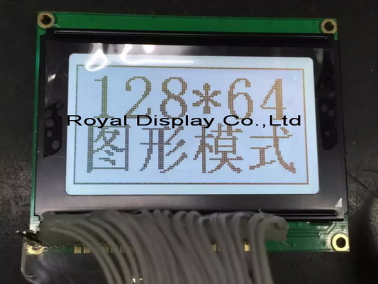 128*64 Modulo gráfico LCD Cor Opcional 20 PIN AT0107/AT0108 STN Display de temperatura larga Utilização industrial