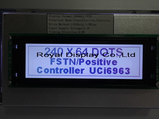 240*64 Modulo LCD gráfico FSTN com PCB de grande tamanho