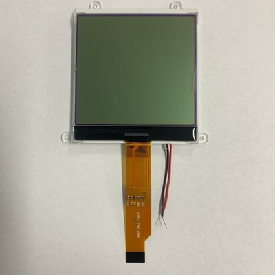 128*128 Modulo gráfico LCD STN Amarelo Verde Ampla Temperatura 6H Display Industrial