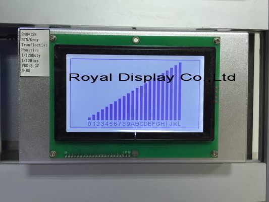 240*180 Módulo LCD gráfico FSTN com backlight e ecrã industrial de alta temperatura