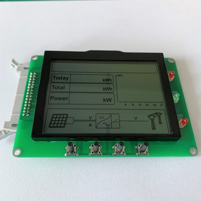 128 * 16 pontos FSTN Modulo LCD personalizado 6H com ST7565P ampla temperatura para UPS Inverter fotovoltaico