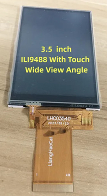 3.5' 320*480 RGB TFT IPS touch LCD Modulo de visualização industrial de alta temperatura