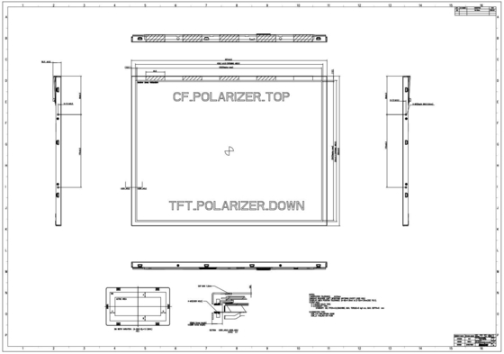 21.3'' TFT 1600*1200 RGB Alto Contraste Innolux Full View LCD Module