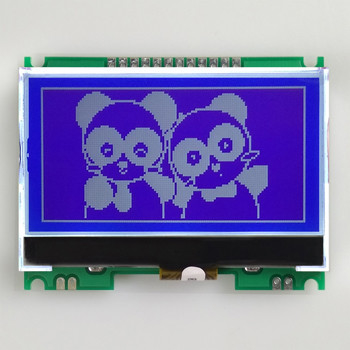 256*128 Módulo LCD Gráfico de Ampla Temperatura Winstar 100% Substitua Display Industrial