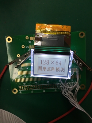 STN Positivo 128*64 Gráfico ST7920 6H Modulo LCD de ampla temperatura LM3033DW