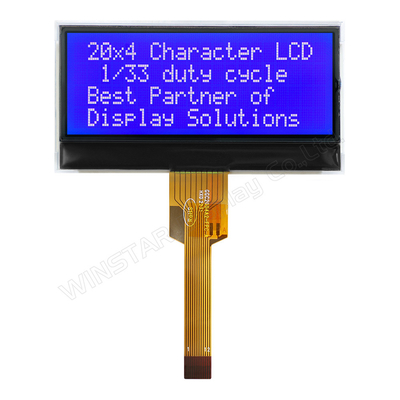 20*4 FSTN Módulo LCD monocromático I2C de ampla temperatura Winstar Substituição