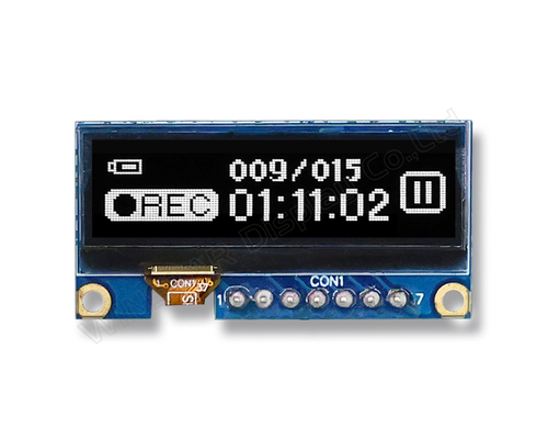 1.3' 128*40 gráfico Mono Sh1106 Spi I2c OLED de ampla temperatura